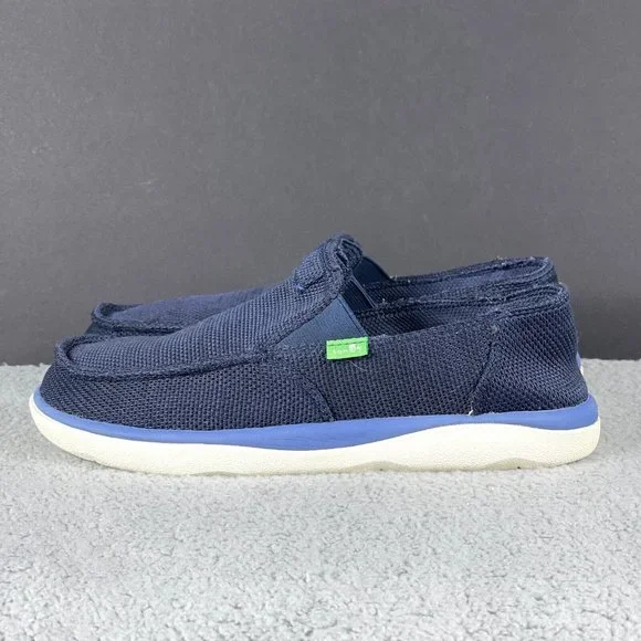 Sanuk Vagabond Tripper Men's Size 7 Mesh Slip On Loafers Navy Blue 1091409 - Picture 3 of 8